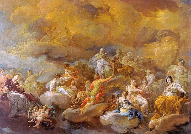Corrado Giaquinto Saints in Glory  S oil painting picture